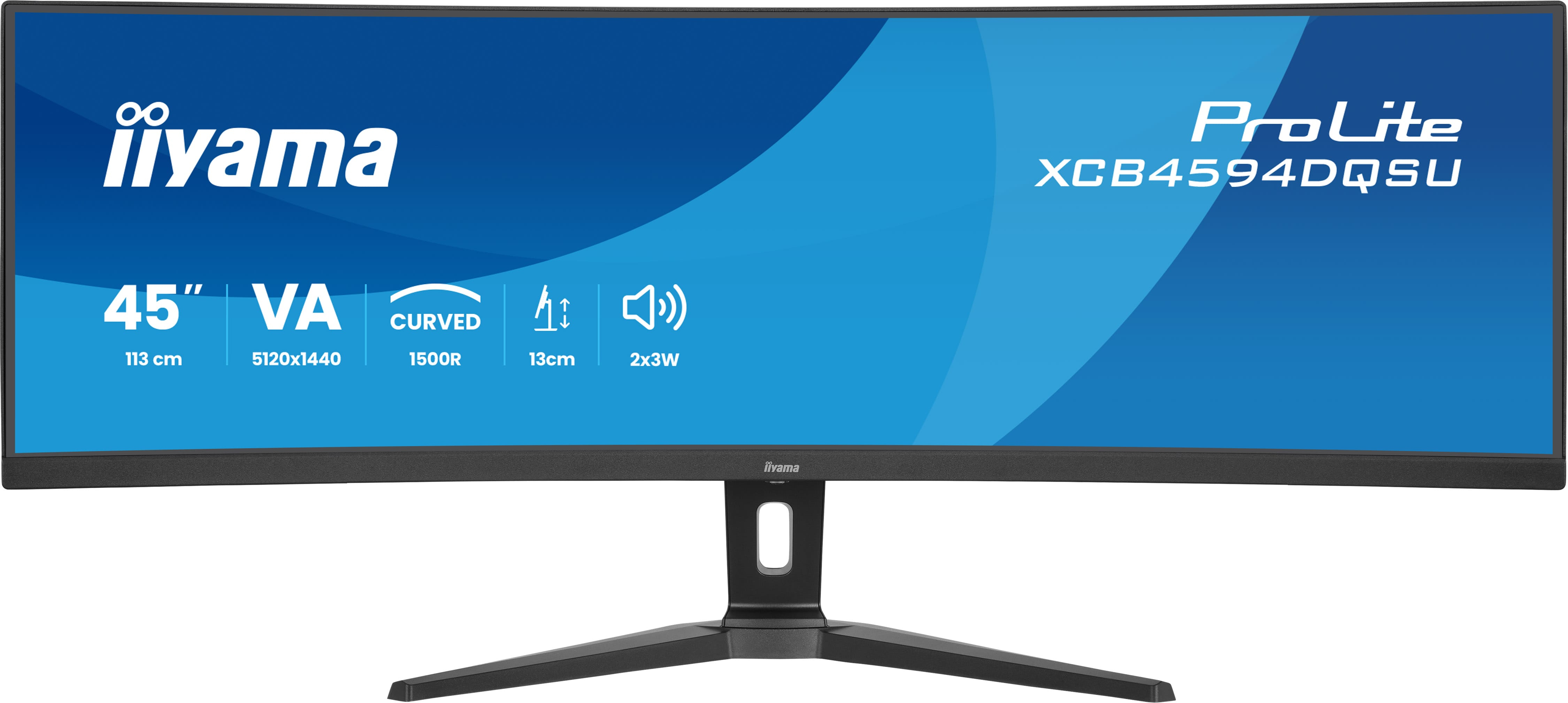 iiyama XCB4594DQSU-B1 computer monitor 111.8 cm (44) 5120 x 1440 pixels Dual QHD LED Black