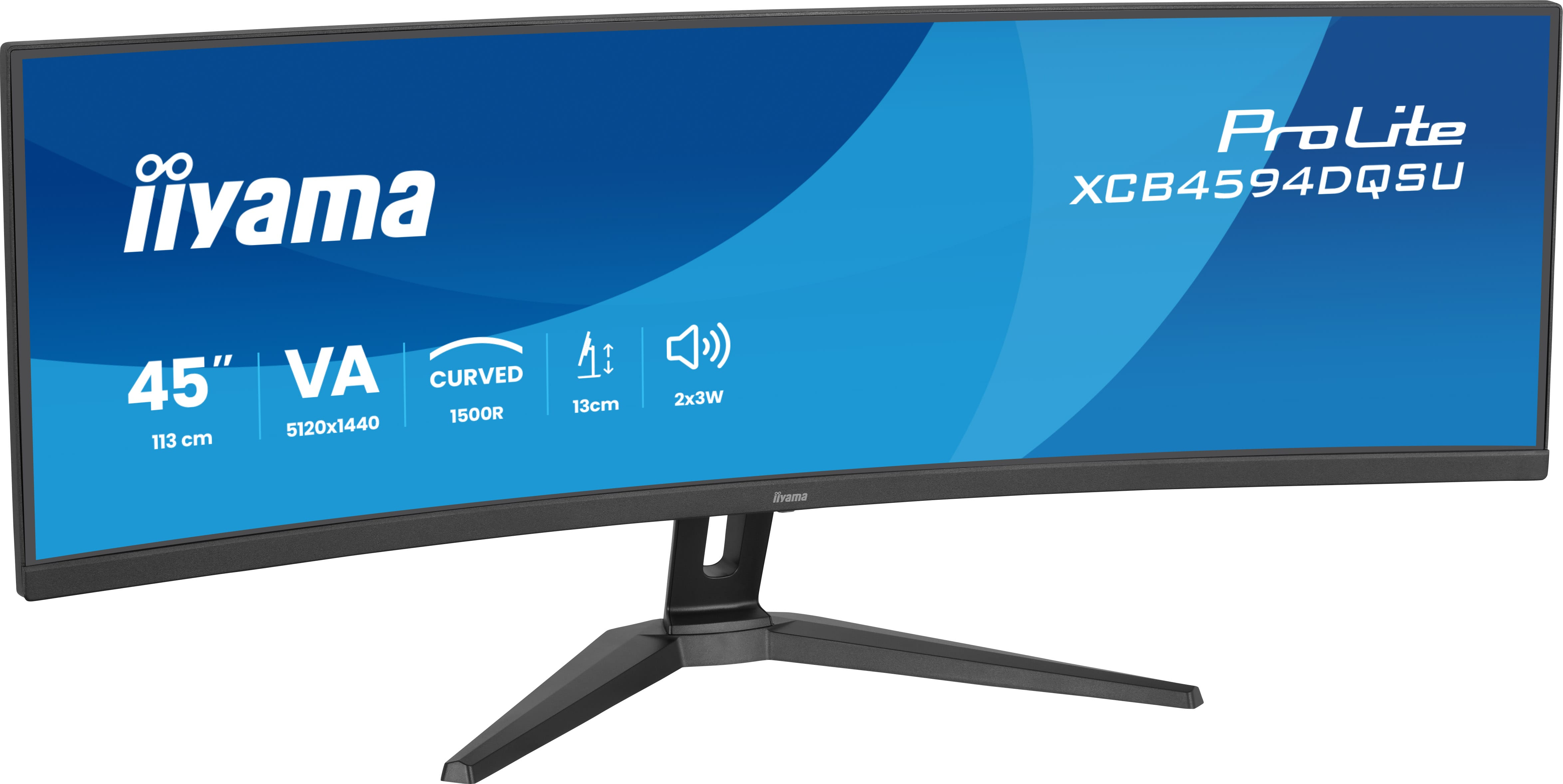 iiyama XCB4594DQSU-B1 Monitor PC 111,8 cm (44) 5120 x 1440 Pixel Dual QHD LED Nero