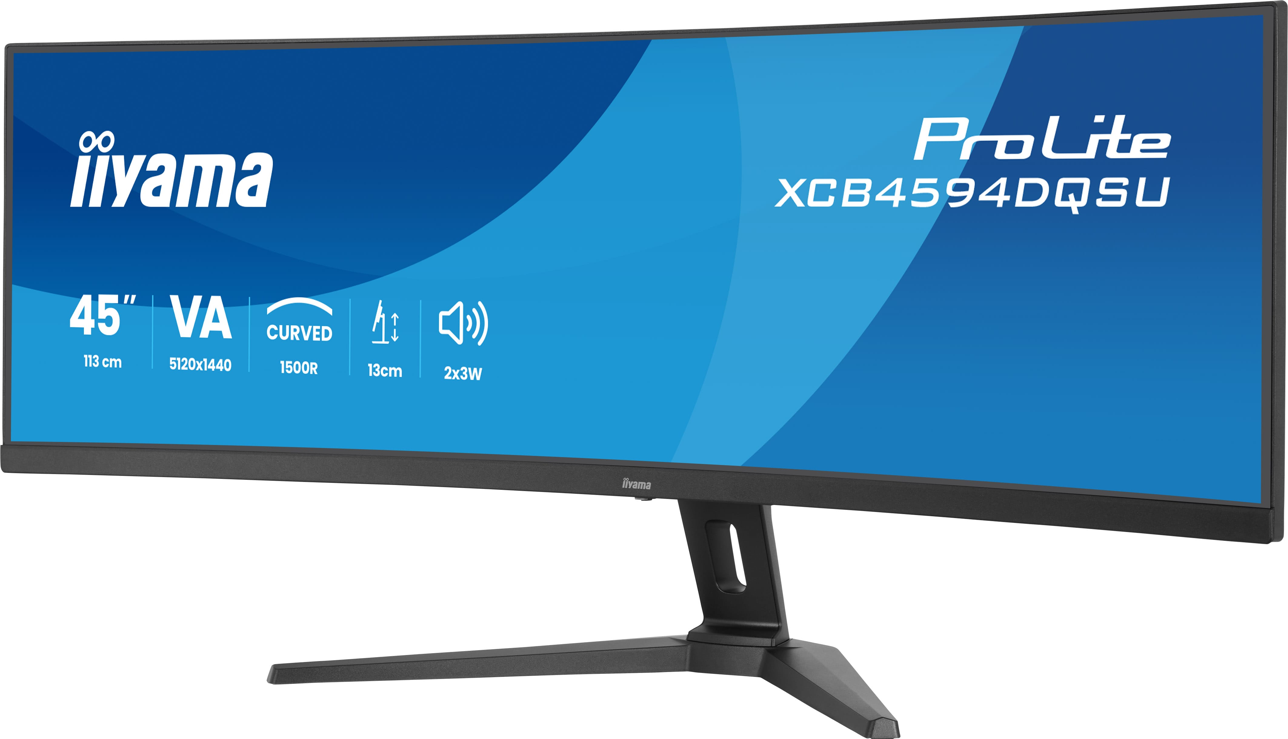 iiyama XCB4594DQSU-B1 Monitor PC 111,8 cm (44) 5120 x 1440 Pixel Dual QHD LED Nero