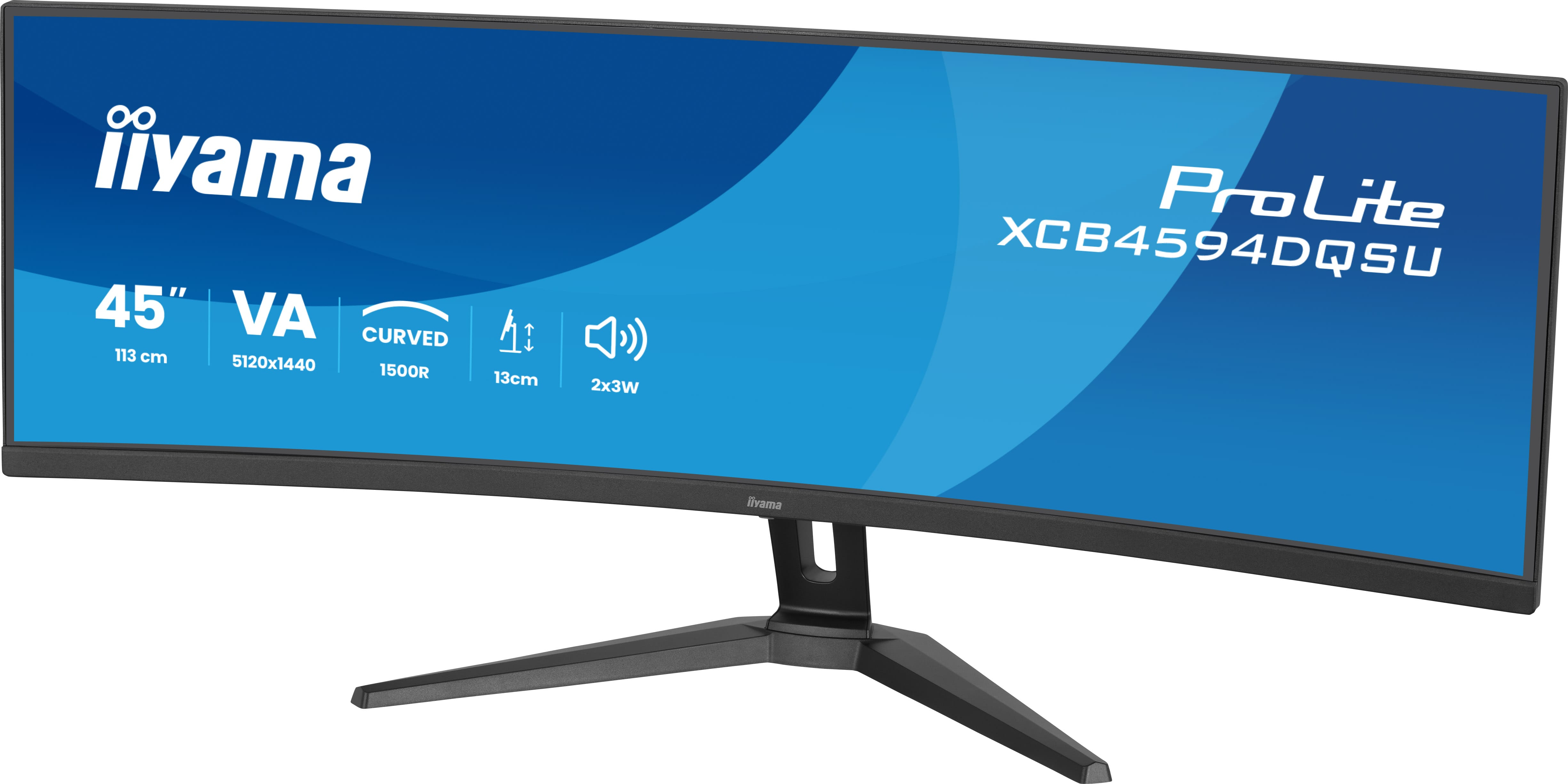 iiyama XCB4594DQSU-B1 Monitor PC 111,8 cm (44) 5120 x 1440 Pixel Dual QHD LED Nero