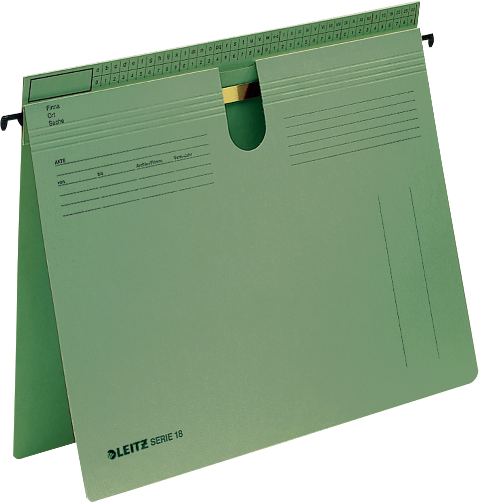 Leitz SERIE 18 hanging folder A4 Cardboard Green