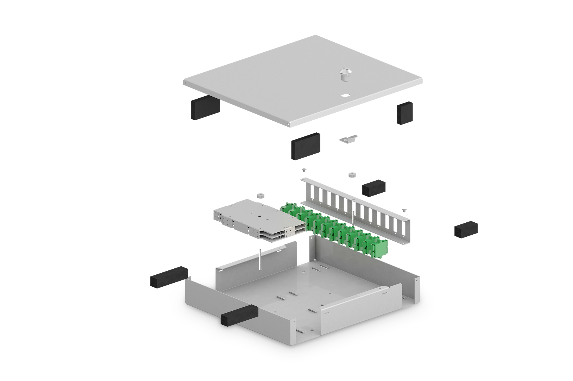 Digitus Fiber Optic Unibox for wall mounting, medium