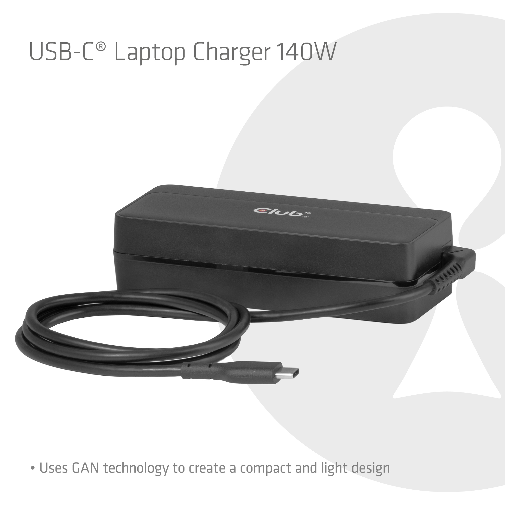 CLUB3D Cargador USB-C� de port�til 140W
