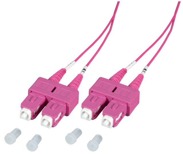 EFB Elektronik O0318.2-1.2 fibre optic cable 2 m 2x SC OM4 Violet