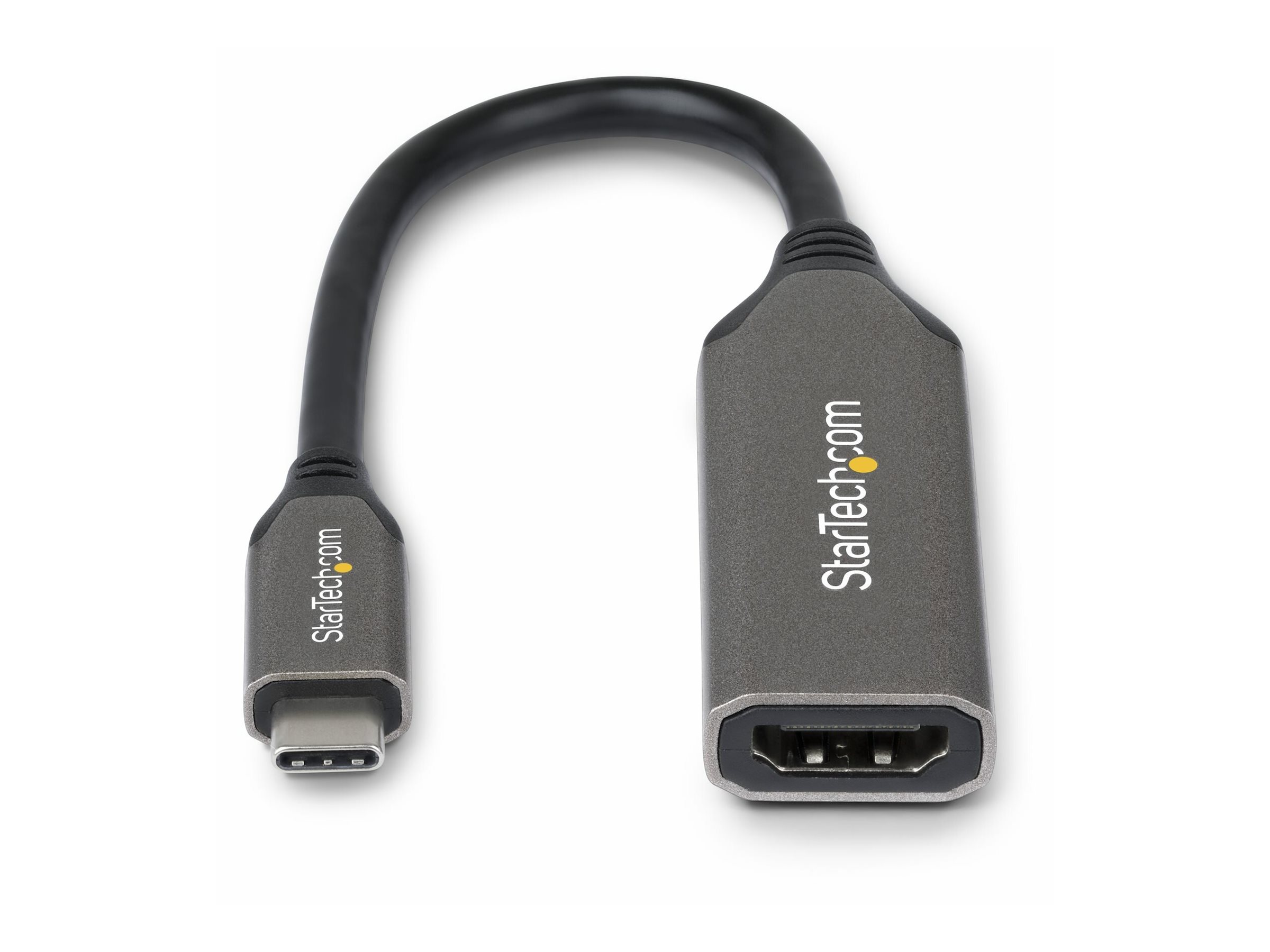 StarTech.com Adaptateur USB-C vers HDMI, 8K 60 Hz / 4K 120 Hz, Compatible Thunderbolt / USB4, Convertisseur USB C vers HDMI 2.1, HDR10+, Cble de 20 cm