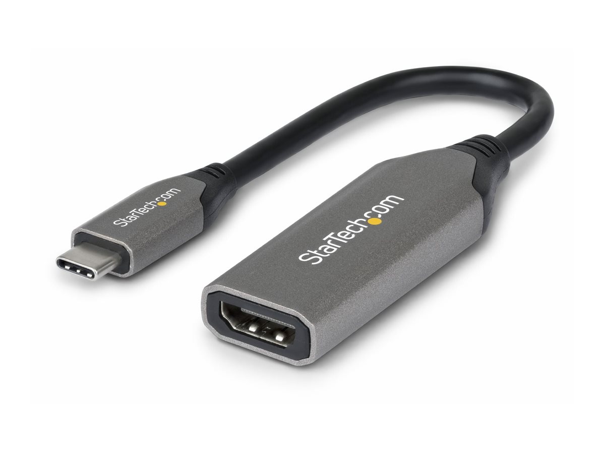 StarTech.com Adaptador USB-C a HDMI - USB Tipo C - 8K60Hz/4K120Hz - Compatible con Thunderbolt/USB4 - Conversor USB C a HDMI 2.1 - HDR10+ - Cable de 20cm