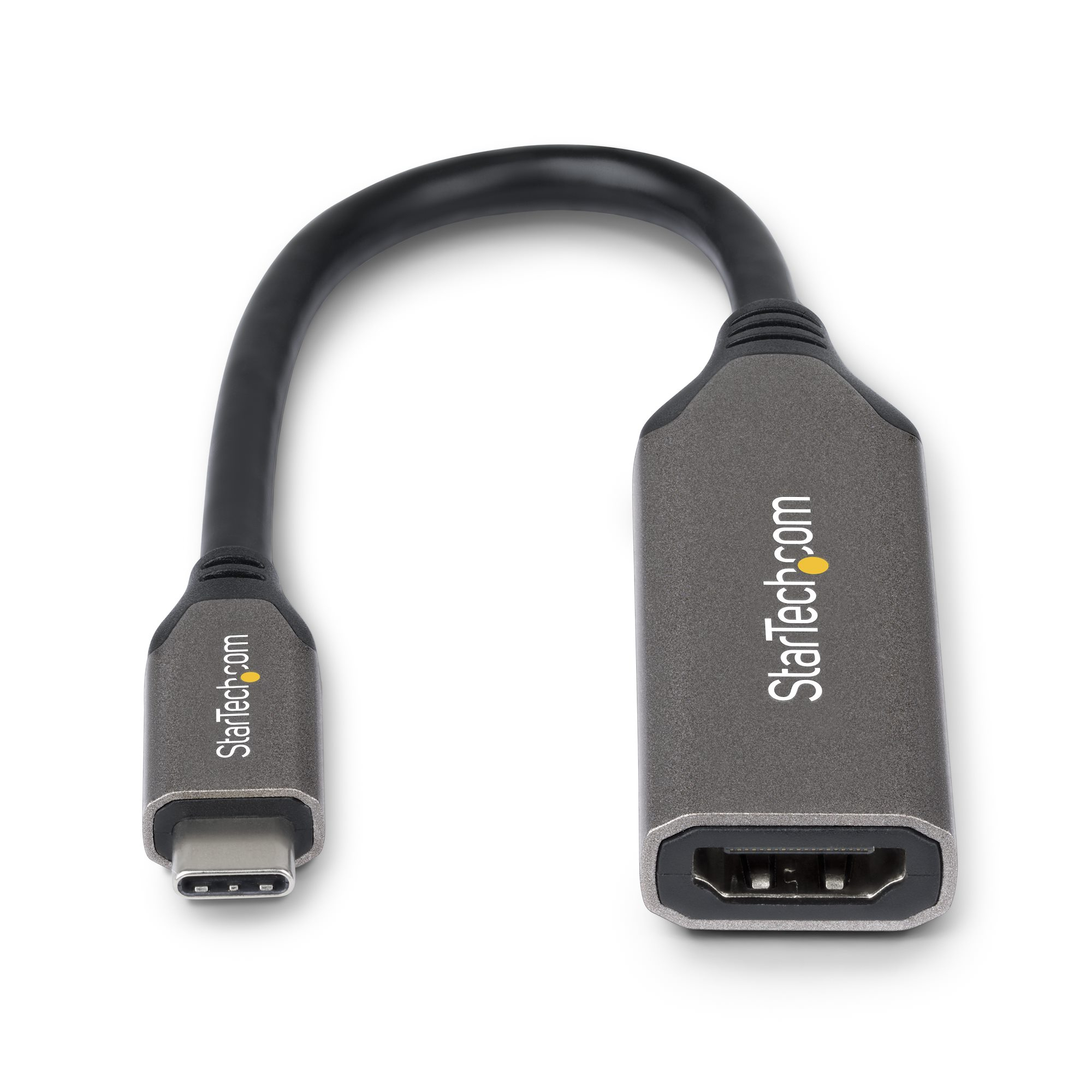 StarTech.com Adaptador USB-C a HDMI - USB Tipo C - 8K60Hz/4K120Hz - Compatible con Thunderbolt/USB4 - Conversor USB C a HDMI 2.1 - HDR10+ - Cable de 20cm