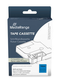 MediaRange MRDY45016 ruban d�tiquette Noir sur bleu D1