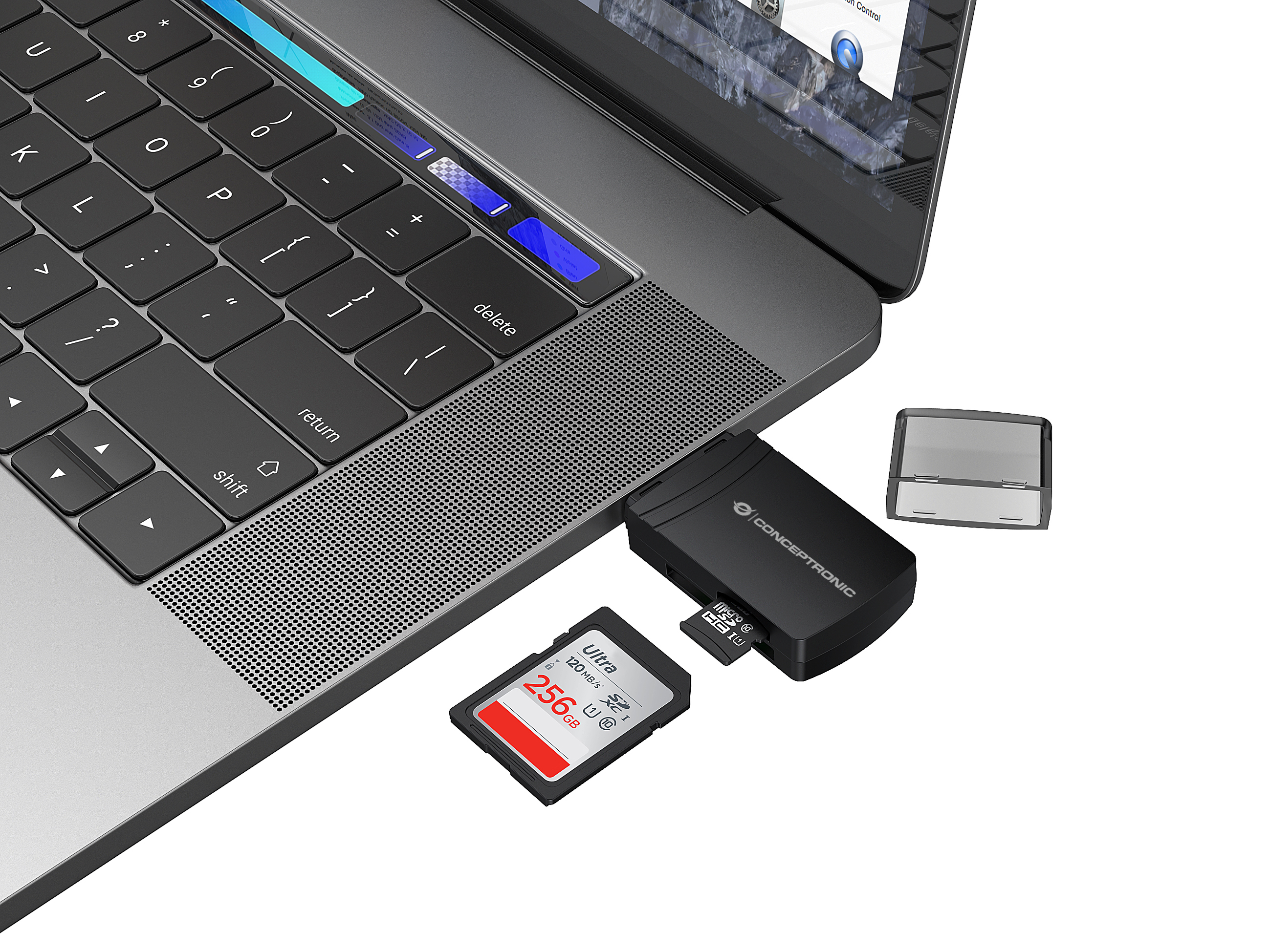 Conceptronic BIAN06B lettore di schede USB 3.2 Gen 1 (3.1 Gen 1) Type-A Nero