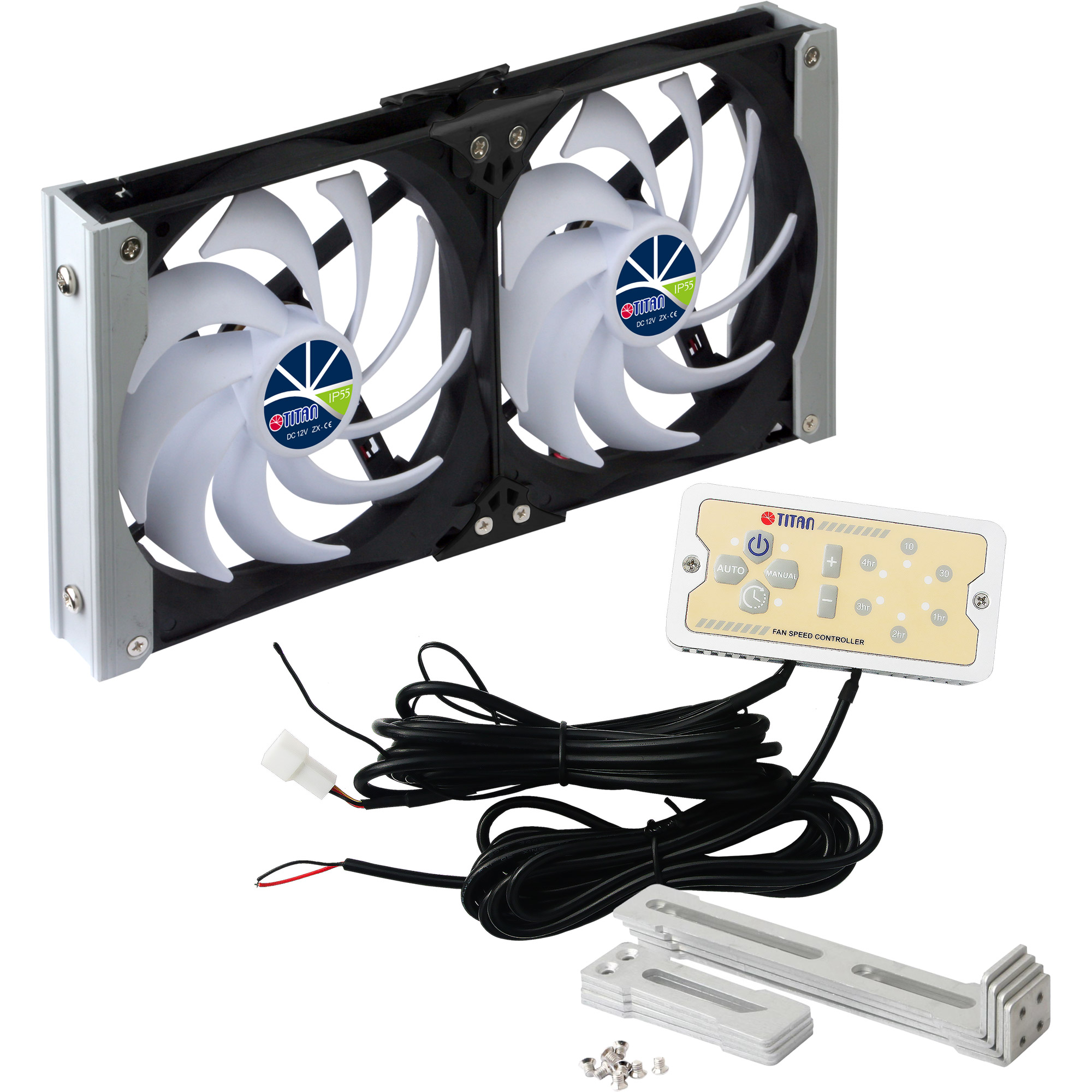 TITAN TTC-SC20 A/V2+ K�hlschrank-Doppell�fter 92x25mm IP55 Timer