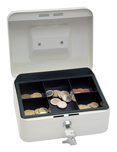 Wedo 145 200X cash/ticket box Steel White
