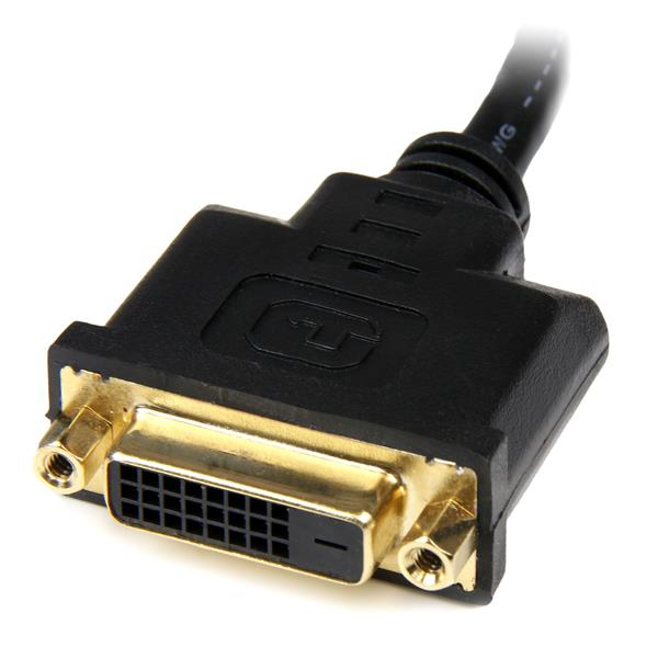 ADAPTATEUR HDMI DVI CABLE HDMI FEMELLE VERS DVI MALE CONTACTS OR DORES HD  24+1