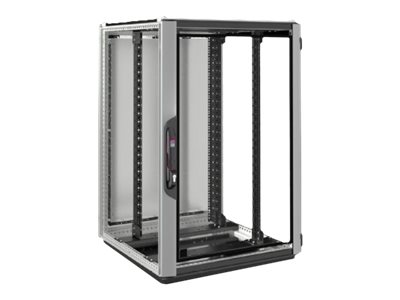 Rittal VX IT - Schrank Netzwerkschrank - Silber, RAL 7035, RAL 9005 - 24U - 48.3 cm (19)