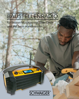Schwaiger WORKS4YOU DABWORK2 513 - Tragbares DAB-Radio