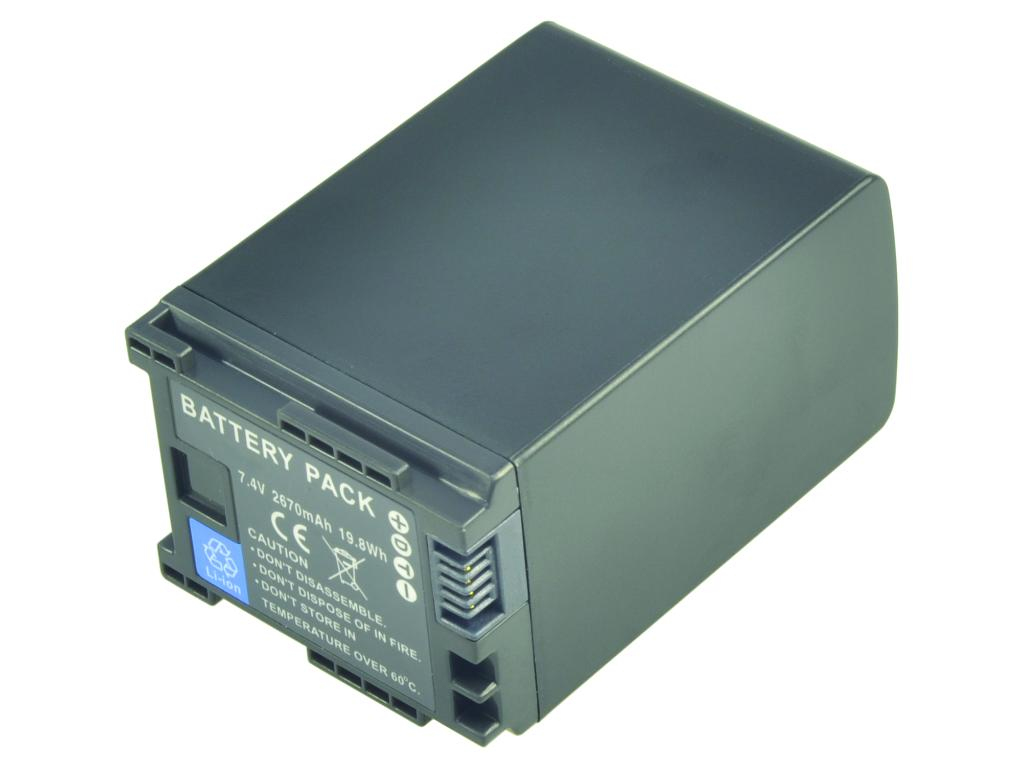 2-power Camcorder Battery 7.4V 2670mAh