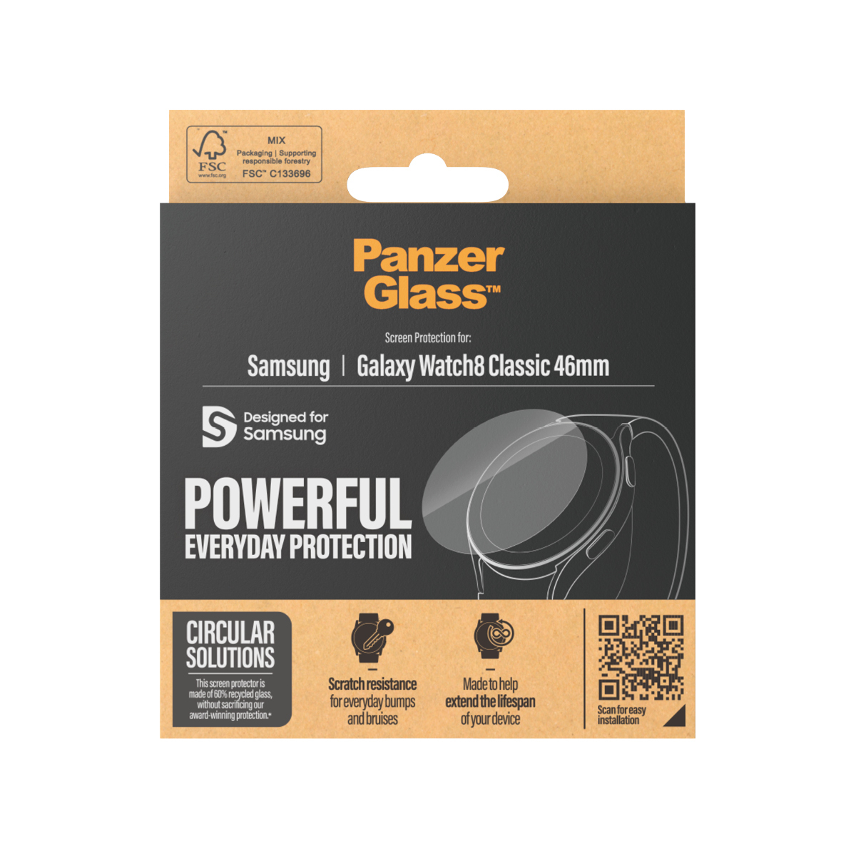 PanzerGlass Displayschutz Samsung Galaxy Watch8 Classic