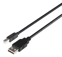 Deltaco USB-210S-LSZH - 1 m - USB A - USB B - USB 2.0 - Schwarz