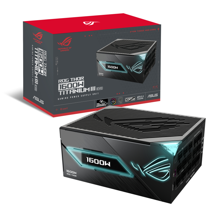 ASUS ROG -THOR-1600T3-GAMING-EVO power supply unit 1600 W 20+4 pin ATX ATX Grey