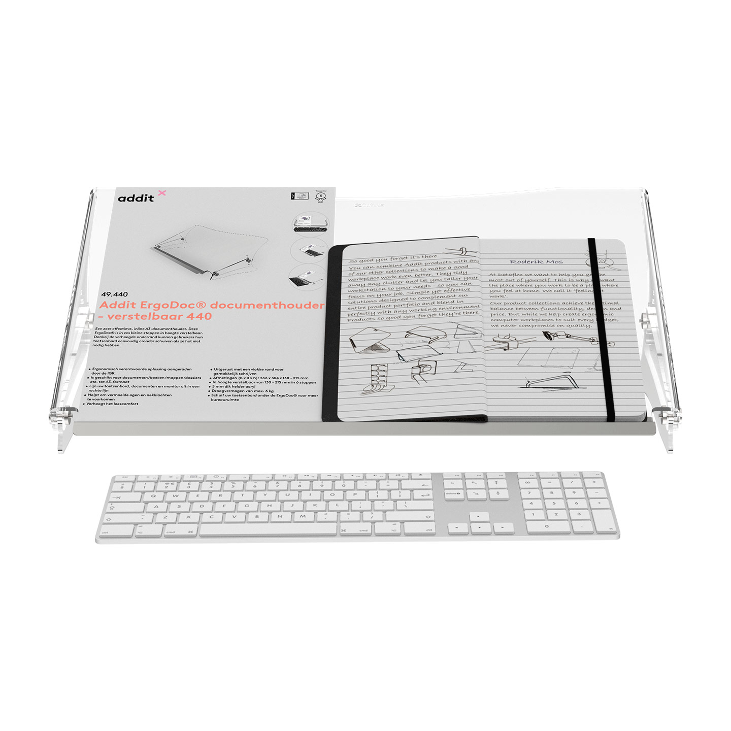  Dataflex Addit ErgoDoc Document Holder - Adjustable