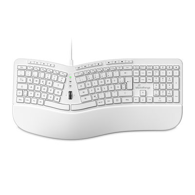 MediaRange MROS272 tastiera Ufficio USB QWERTZ Tedesco Bianco
