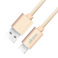 Akasa Premium USB 2.0 Cable , USB A - USB C , 1m ,*USBAM ,*USBCM - Kabel - Digital/Daten