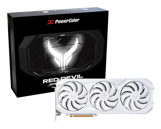 PowerColor Red Devil Radeon RX 9070 XT Spectral White AMD 16 Go GDDR6