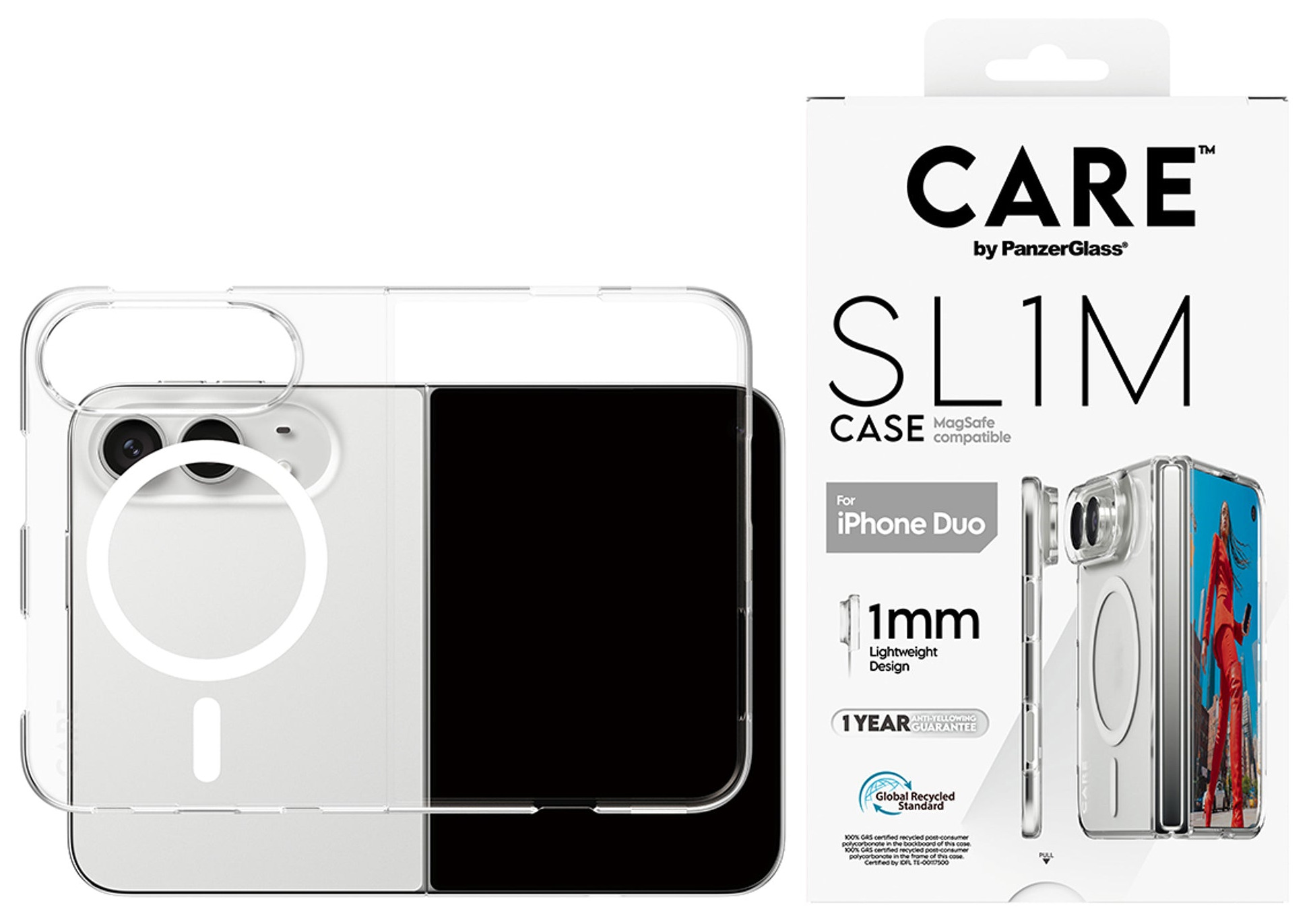 PanzerGlass CR12569 funda para tel�fono m�vil 19,3 cm (7.6) Transparente