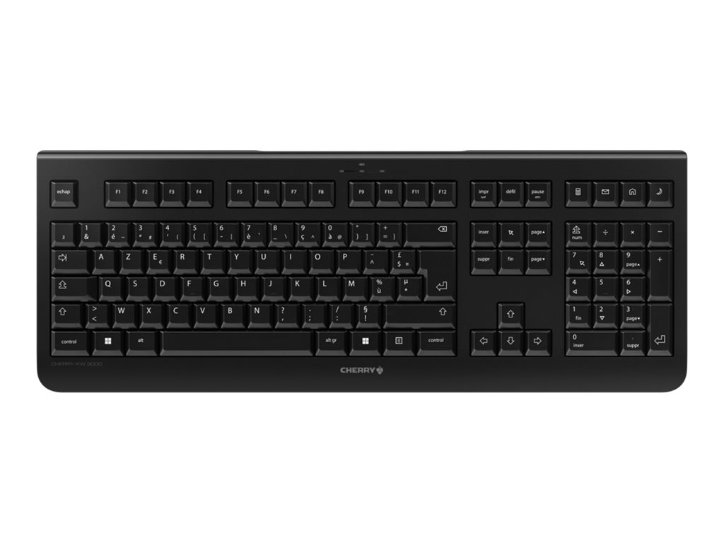 CHERRY KW 3000 clavier RF sans fil AZERTY Franais Noir