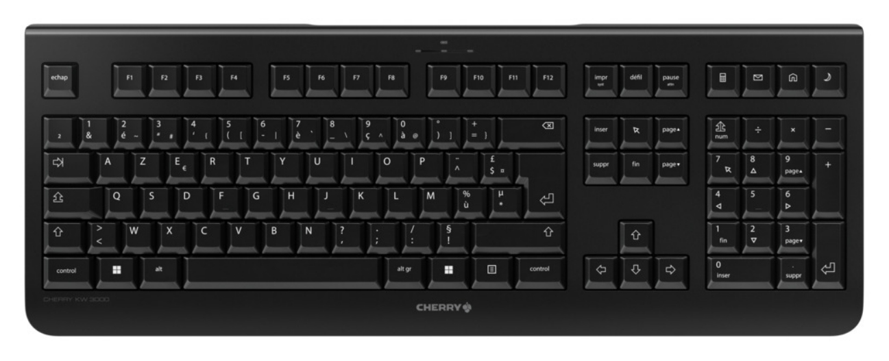 CHERRY KW 3000 keyboard RF Wireless AZERTY French Black