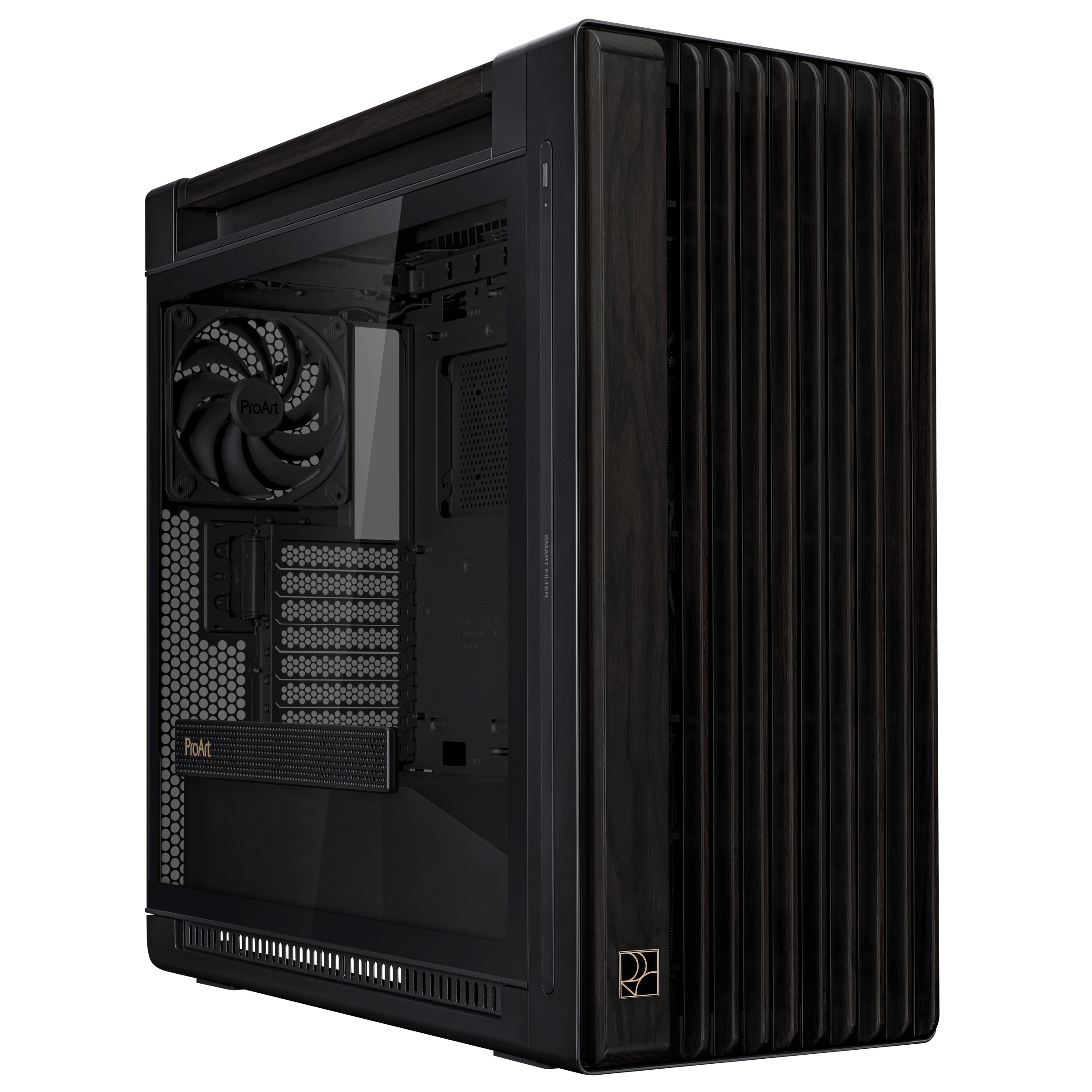 ASUS ProArt PA602 - Wood Edition - mid tower - E-ATX - Seitenteil mit Fenster (gehrtetes Glas)
