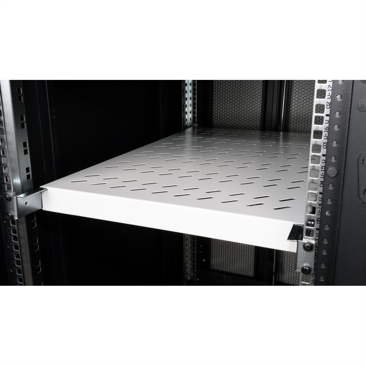 ROLINE Rack - Regal - 770 mm tief, Tragf�higkeit 50 kg - RAL 7035, Hellgrau - 1U - 48.3 cm (19)