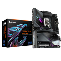 GIGABYTE Carte mre Z890 AORUS MASTER - Prend en charge les processeurs Intel Core Ultra (Srie 2), VRM  18+1+2 phases, jusqu 9500MHz DDR5 (OC), 2xPCIe 5.0 + 3xPCIe 4.0, Wi-Fi 7, LAN 10GbE, Thunderbolt 4