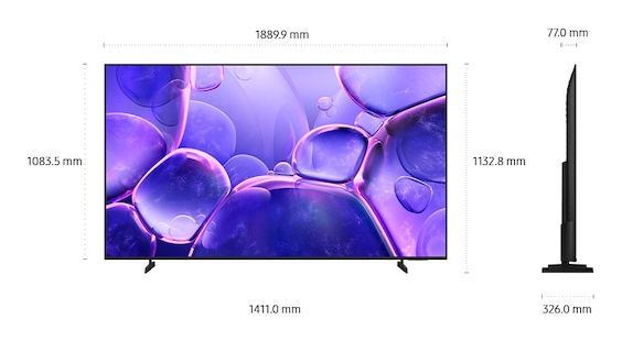 Samsung U8000F UE85U8092FUXXH Televisor 2,16 m (85) 4K Ultra HD Smart TV Wifi Negro