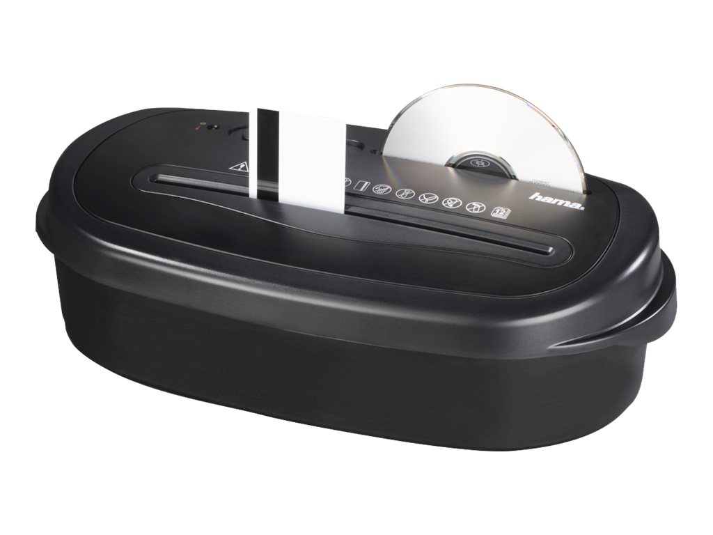 Hama Home X12CD destructeur de papier Destruction crois�e 72 dB 22 cm Noir
