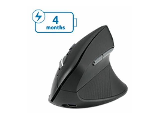 Kensington Pro Fit Ergo MY360 EQ - Maus - wiederaufladbar - ergonomisch - 5 Tasten - kabellos - 2.4 GHz, Bluetooth - kabelloser Empf�nger (USB)