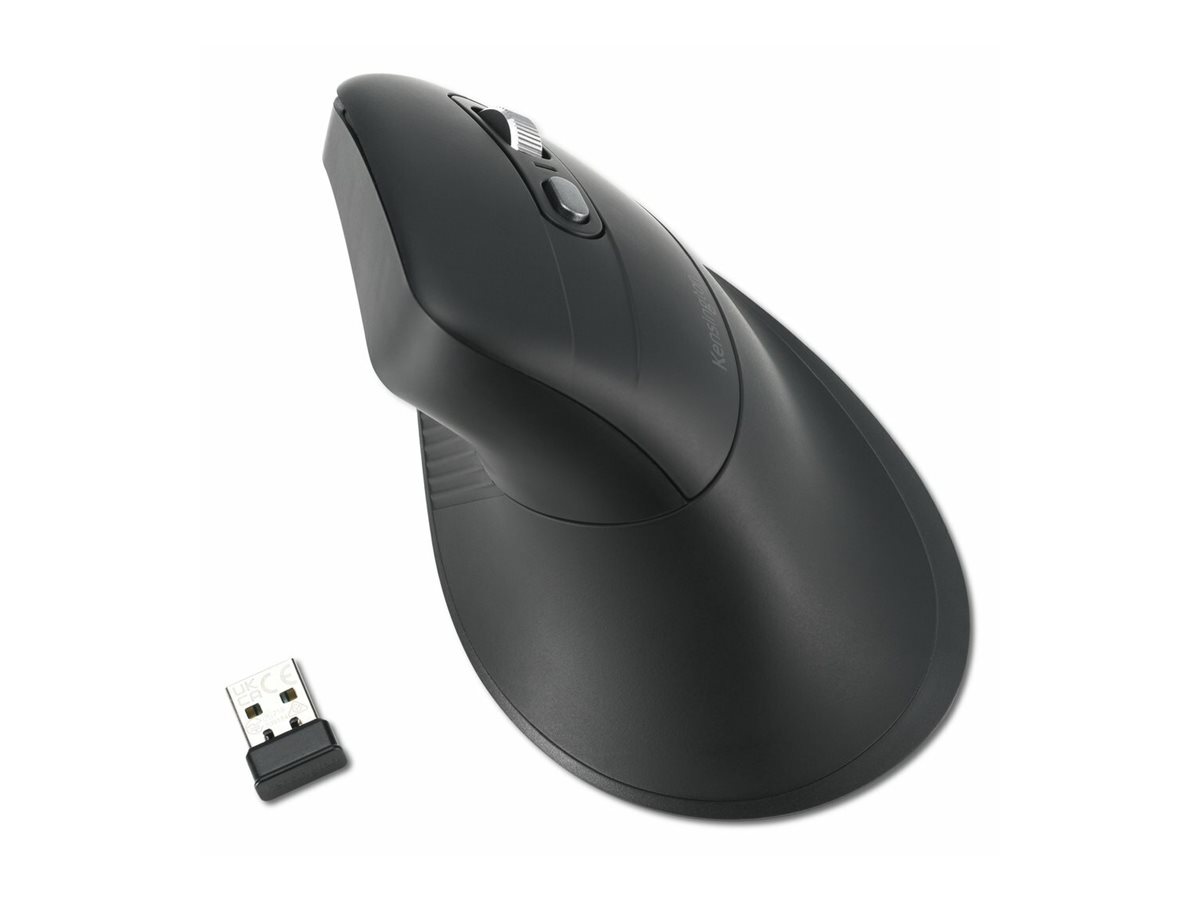 Kensington Pro Fit Ergo MY360 EQ - Maus - wiederaufladbar - ergonomisch - 5 Tasten - kabellos - 2.4 GHz, Bluetooth - kabelloser Empf�nger (USB)