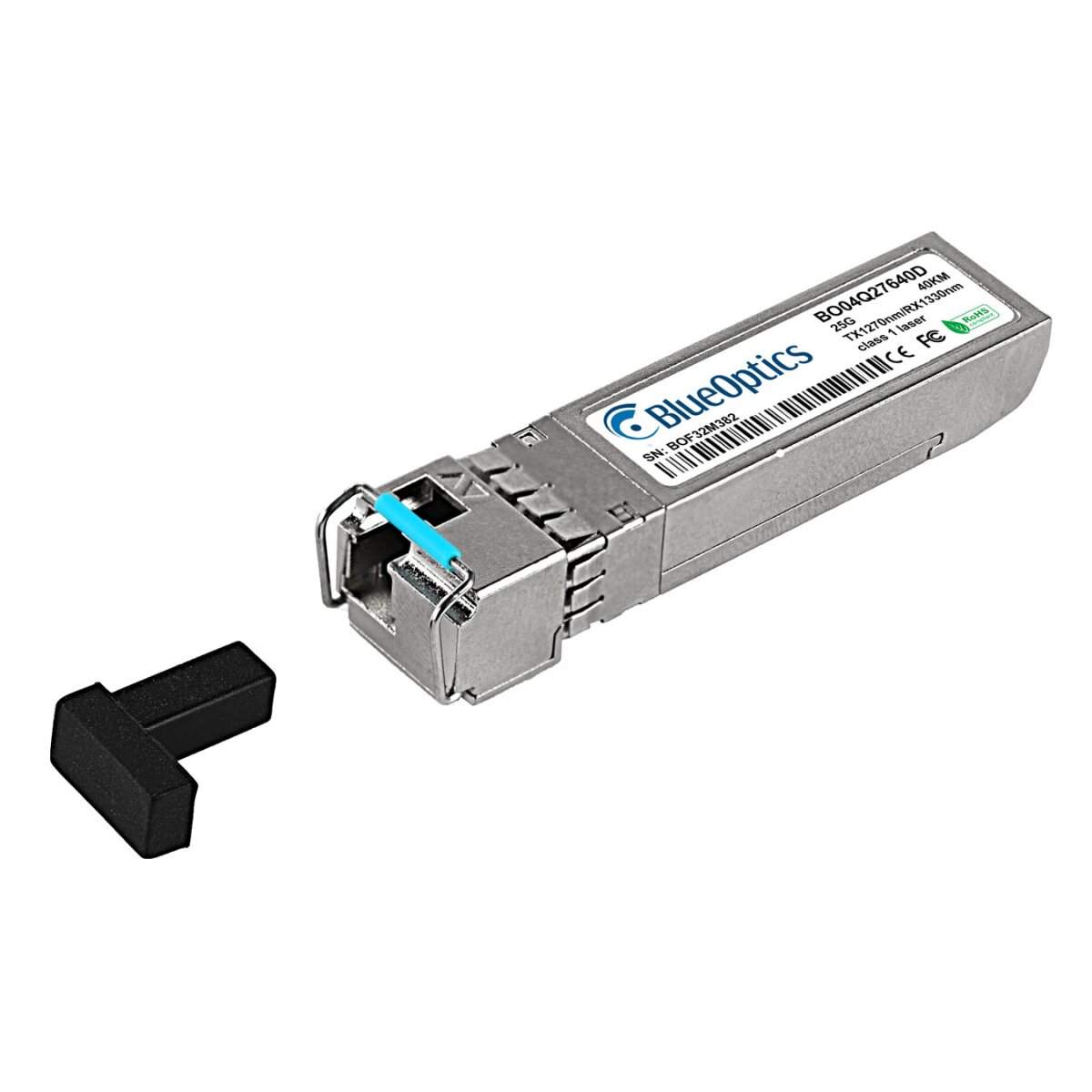 BlueOptics SFP28-25G-BX-U-40KM-BC-BO modulo del ricetrasmettitore di rete Fibra ottica 25000 Mbit/s