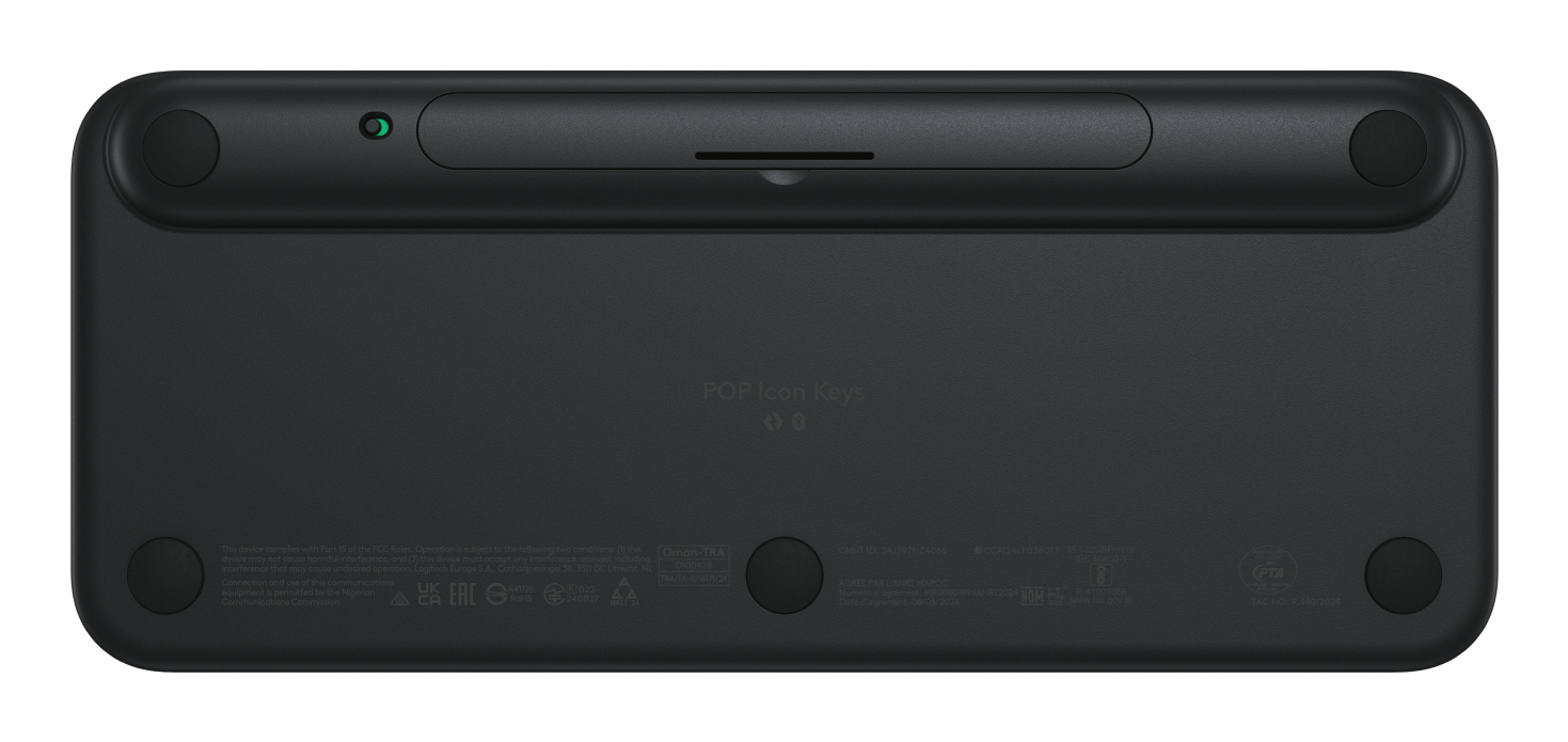 Logitech POP Icon Keys teclado Universal Bluetooth QWERTY Internacional de EE.UU. Grafito, Verde