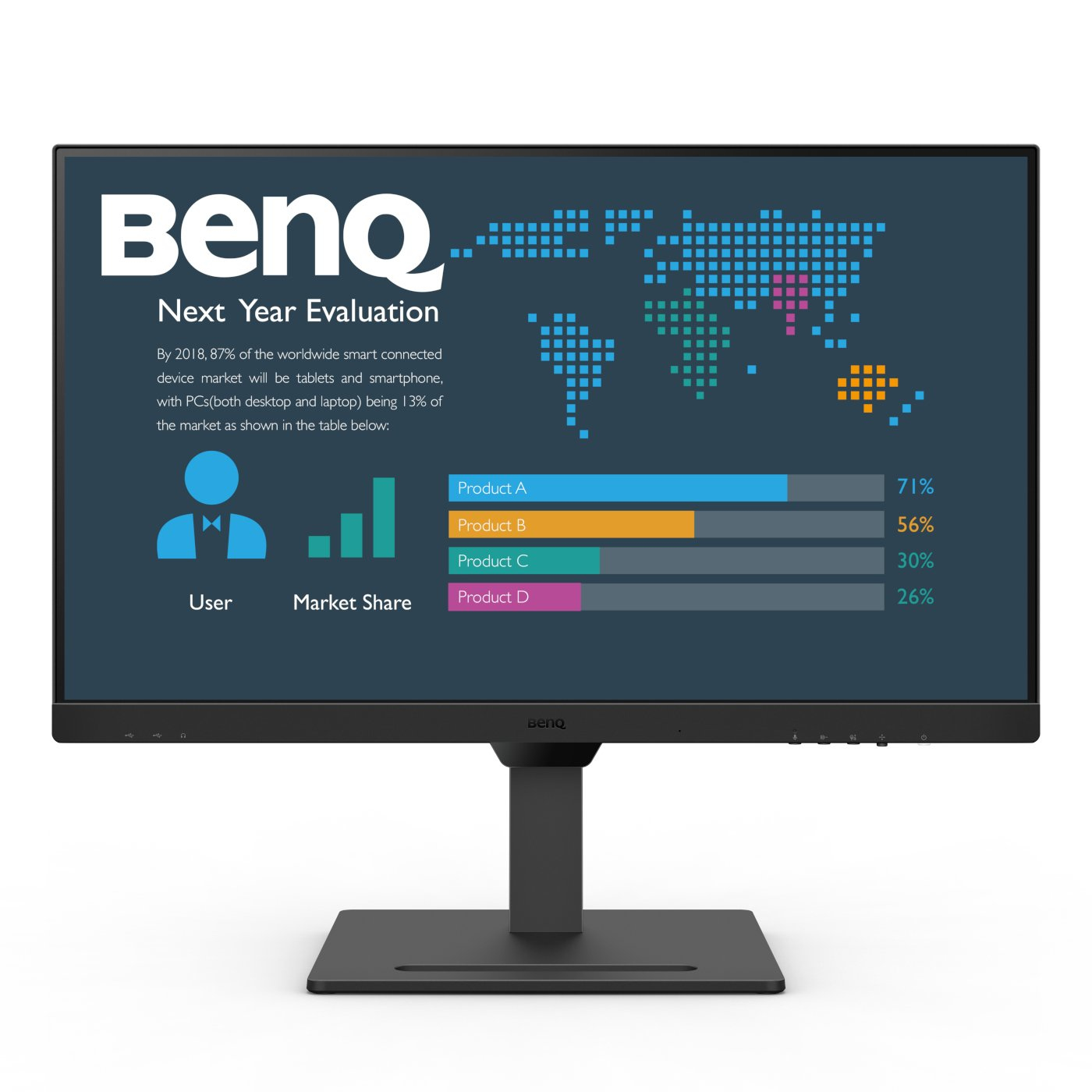BenQ BL2790QT �cran plat de PC 68,6 cm (27) 2560 x 1440 pixels Quad HD LED Noir