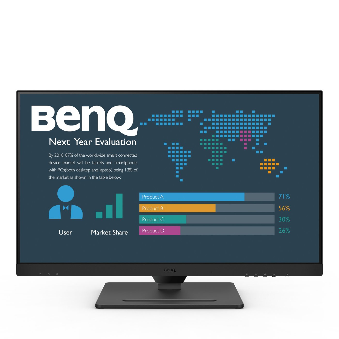 BenQ BL2790QT �cran plat de PC 68,6 cm (27) 2560 x 1440 pixels Quad HD LED Noir
