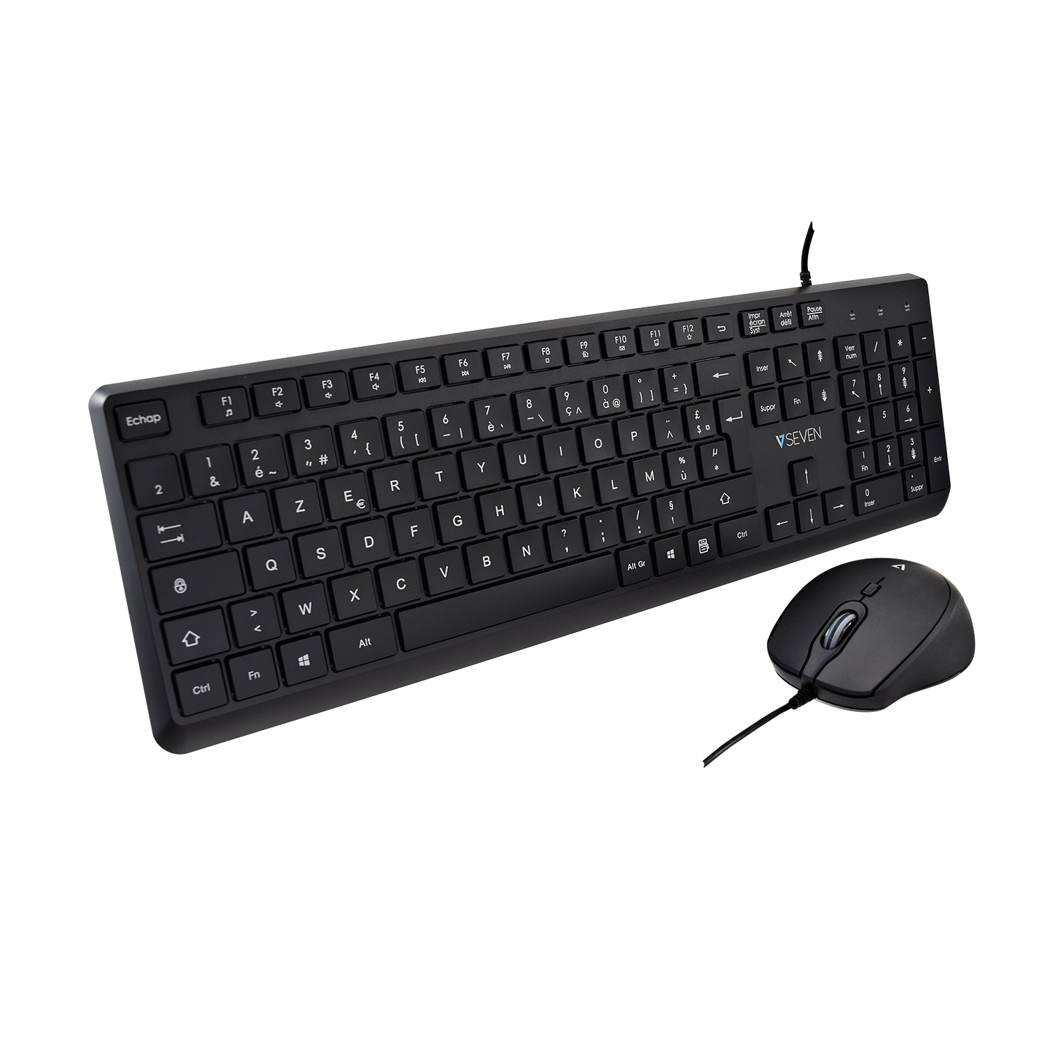 V7 USB PRO KEYBOARD MOUSE COMBO ES - Tastatur - QWERTY