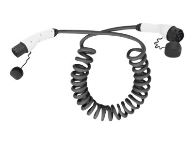 Digitus Cavo di ricarica a spirale per auto elettriche e PHEV - 10 m - Tipo 2 - Modalit 3 - Trifase - 32 A - 22 kW - Nero