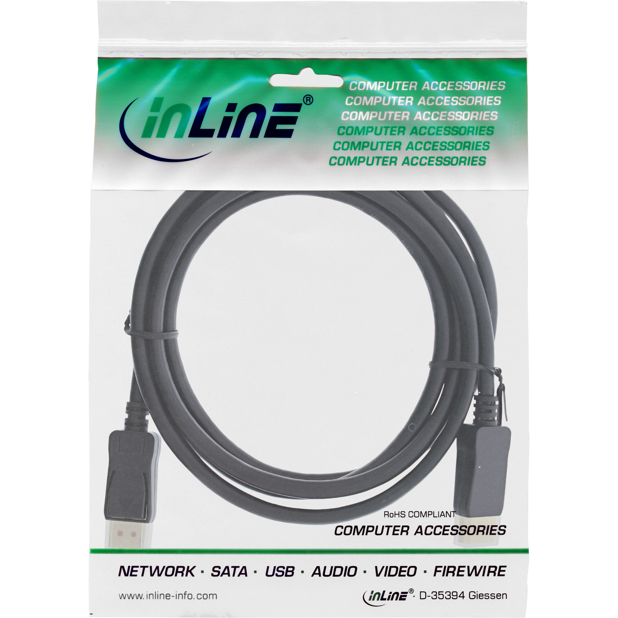 InLine 17205P c�ble DisplayPort 5 m Noir