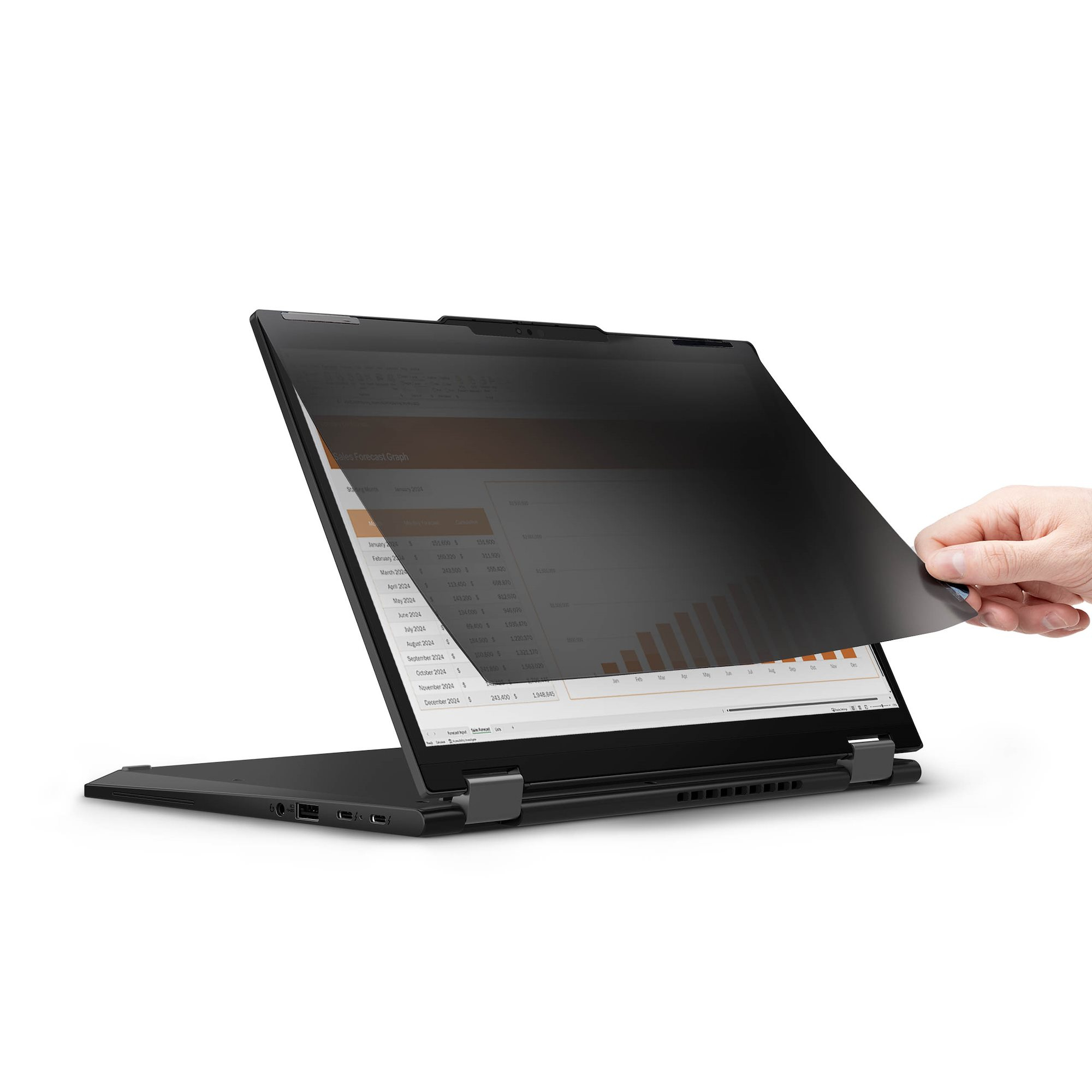 StarTech.com Filtro de Privacidad Brillante para Port�tiles Lenovo X13 Yoga Gen 4 T�ctil - De Voltear - Transmitancia de Luz del 75% - Filtro de Privacidad Antibrillo - �ngulo de Visi�n +/- 30 Grados