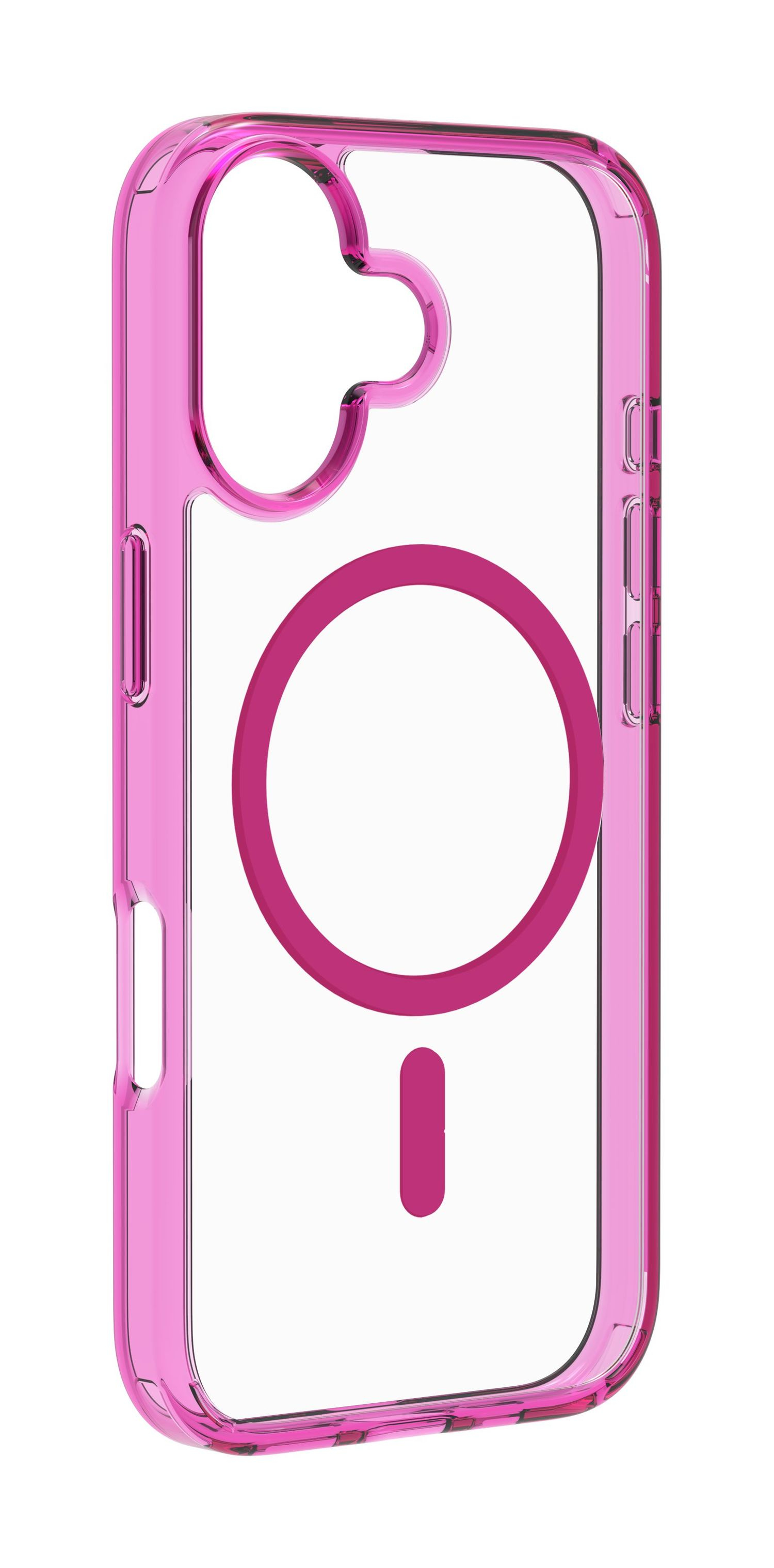 Cellularline Iconic Mag - iPhone 17 Transparent case with colored edges compatible with Magsafe ecosystem