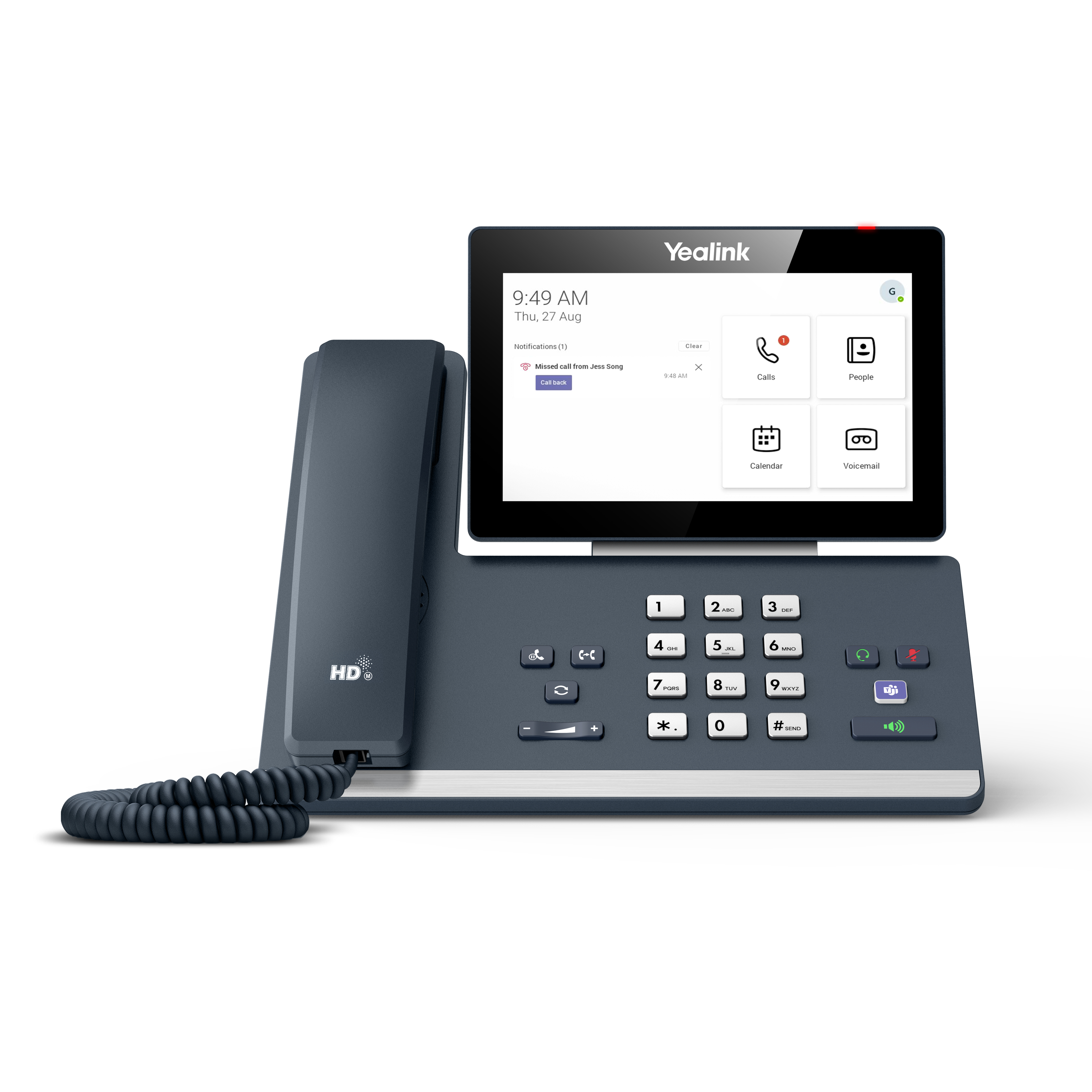 Yealink MP58 Microsoft Teams Edition tel�fono IP Gris LCD Wifi