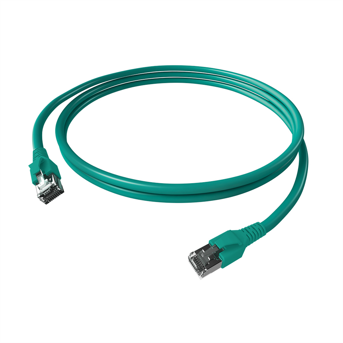 EasyLan FlexBoot Patchkabel Kat.6A S/FTP t�rkis 1.00m - FTP - SFTP