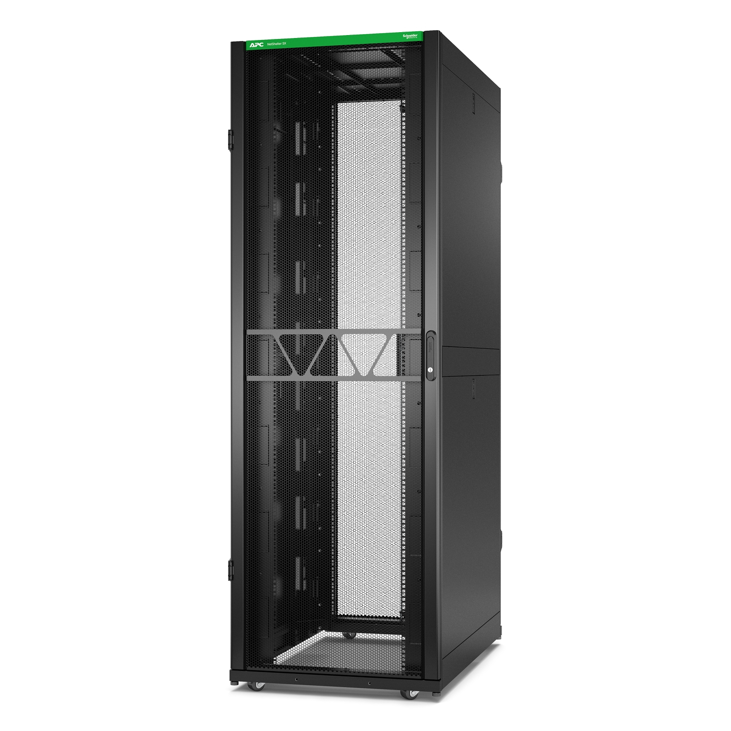 APC Rack Netshelter SX Server, 2e g�n�ration, 48U, 2 258H x 750L x 1 200D mm, avec panneaux lat�raux, noir