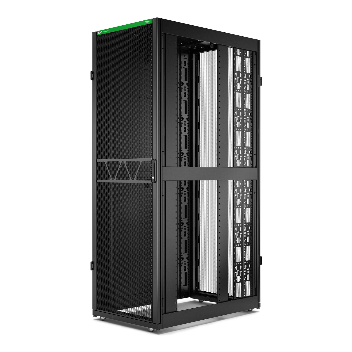 APC Rack Netshelter SX Server, 2e g�n�ration, 48U, 2 258H x 750L x 1 200D mm, avec panneaux lat�raux, noir
