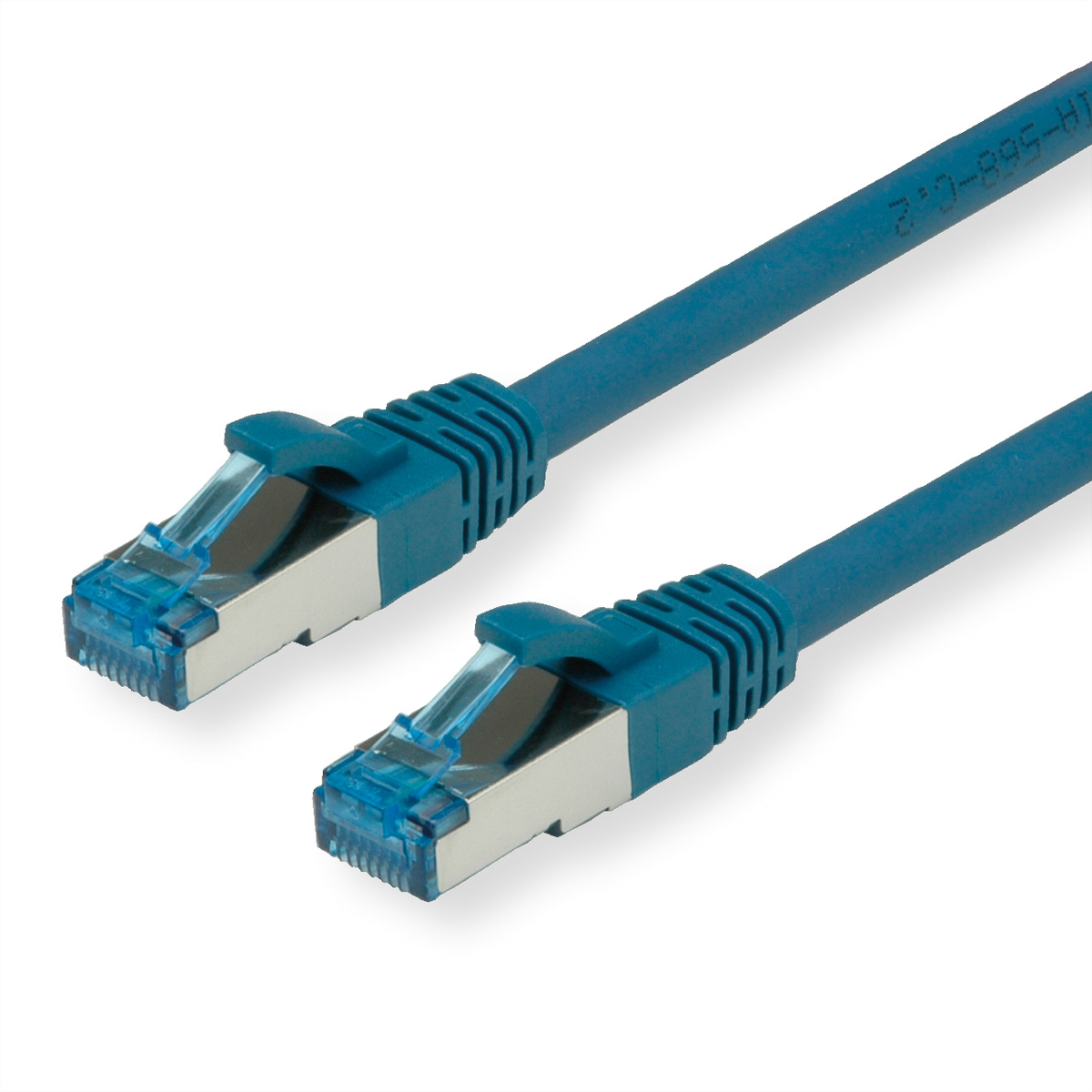 VALUE S/FTP PiMF Patchkabel Kat.6A Kl. EA blau 0.15m - FTP - PIMF